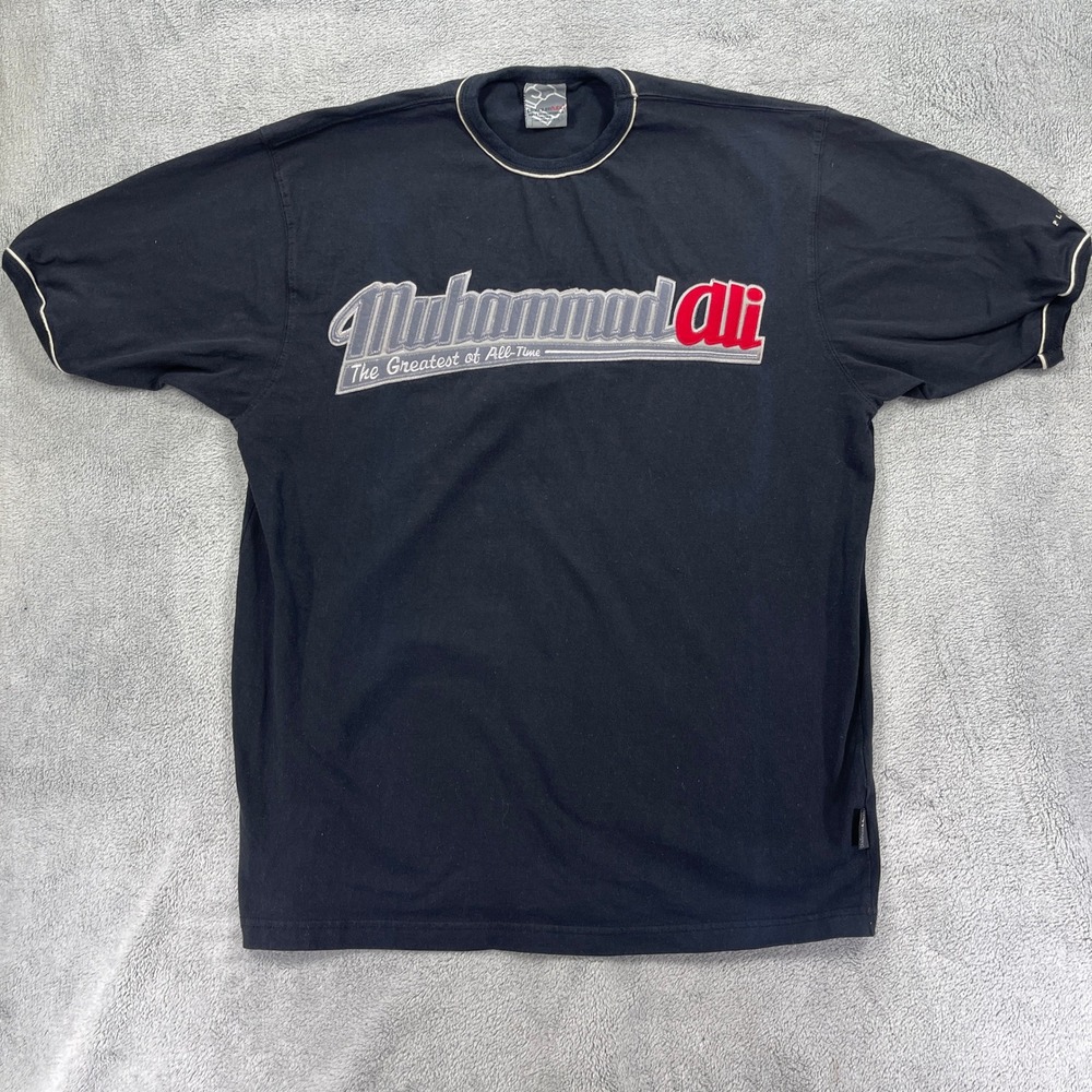 Platinum FUBU T-Shirt Men L Black Muhammad Ali The Greatest of All-Time Y2K